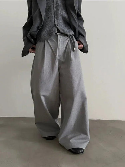 Gen Pleated Loose Fit Pants-korean-fashion-Jeans-Gen's Closet-OH Garments
