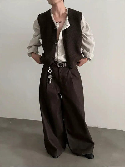 Gen Pleated Loose Fit Pants-korean-fashion-Jeans-Gen's Closet-OH Garments