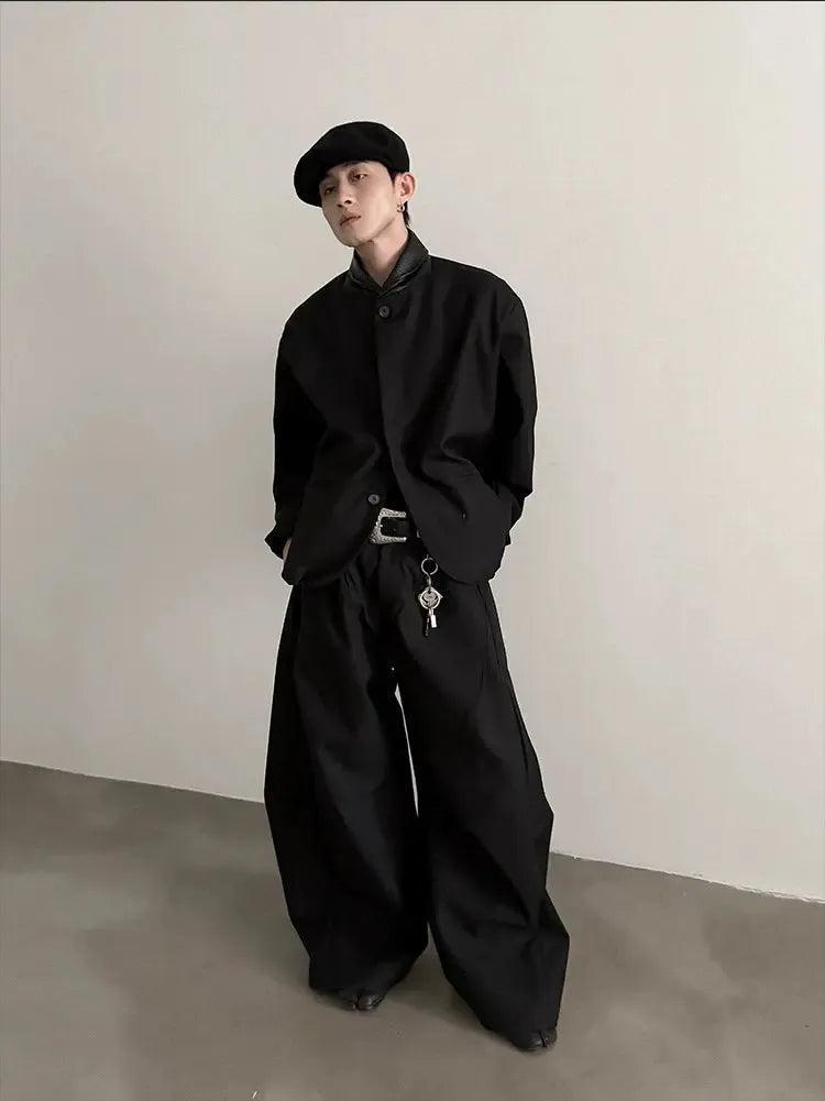 Gen Pleated Oversized Fit Pants-korean-fashion-Pants-Gen's Closet-OH Garments