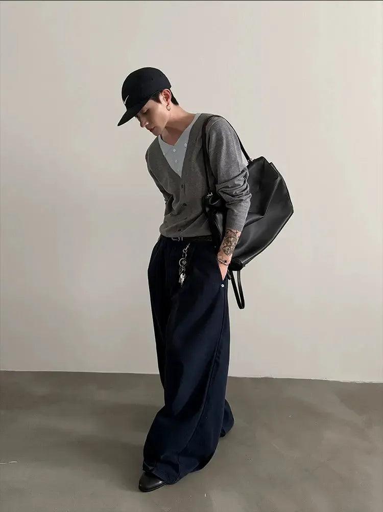 Gen Pleated Relax Fit Jeans-korean-fashion-Jeans-Gen's Closet-OH Garments