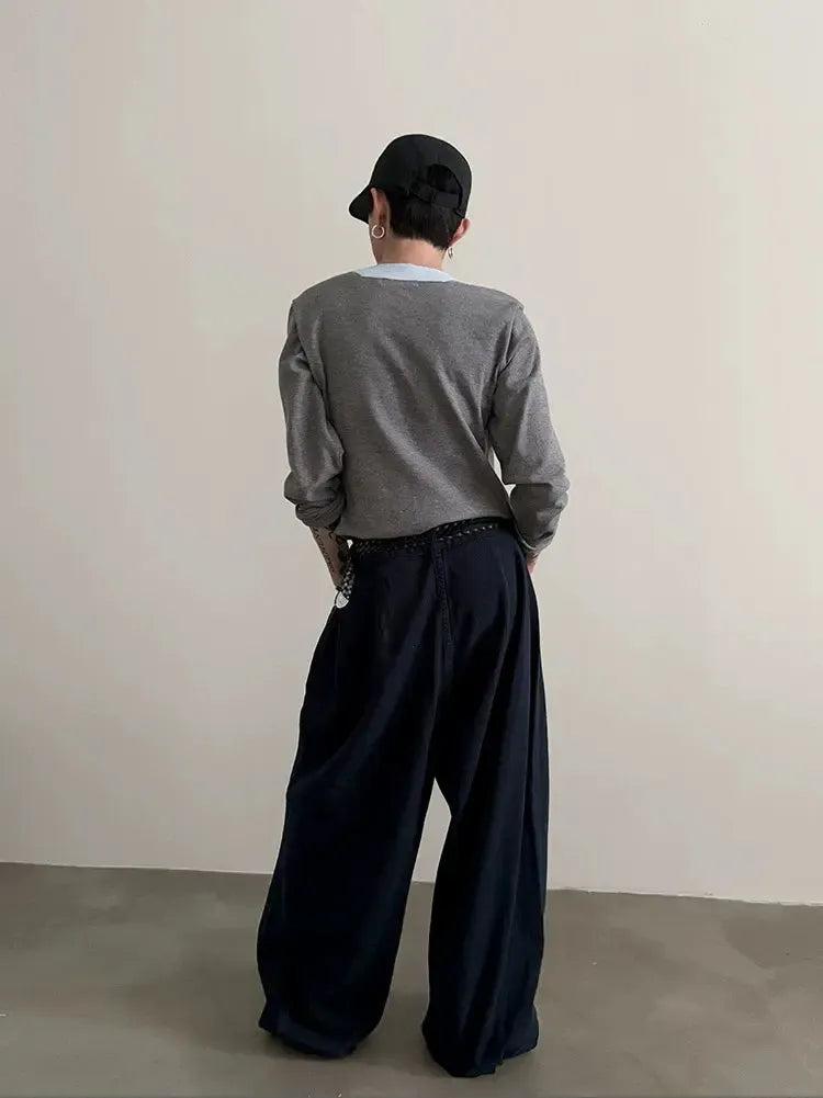 Gen Pleated Relax Fit Jeans-korean-fashion-Jeans-Gen's Closet-OH Garments