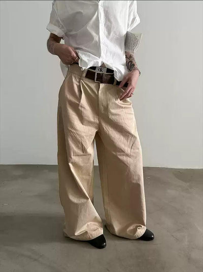 Gen Pleated Wide Cut Pants-korean-fashion-Pants-Gen's Closet-OH Garments