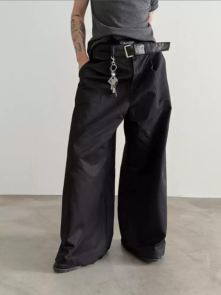 Gen Pleated Wide Cut Pants-korean-fashion-Pants-Gen's Closet-OH Garments
