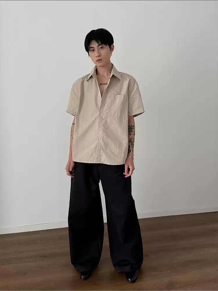Gen Pocket Detail Boxy Fit Shirt-korean-fashion-Shirt-Gen's Closet-OH Garments