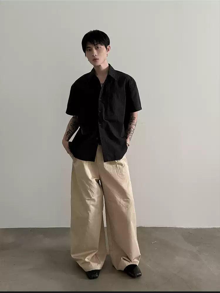 Gen Pocket Detail Boxy Fit Shirt-korean-fashion-Shirt-Gen's Closet-OH Garments