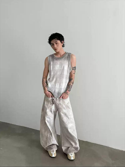 Gen Ribbed Knit Regular Fit Tank Top-korean-fashion-Tank Top-Gen's Closet-OH Garments