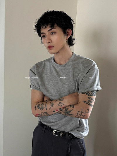 Gen Round Neck Boxy T-Shirt-korean-fashion-T-Shirt-Gen's Closet-OH Garments