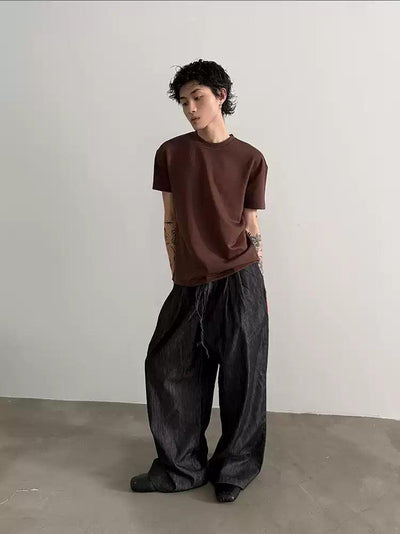 Gen Round Neck Boxy T-Shirt-korean-fashion-T-Shirt-Gen's Closet-OH Garments