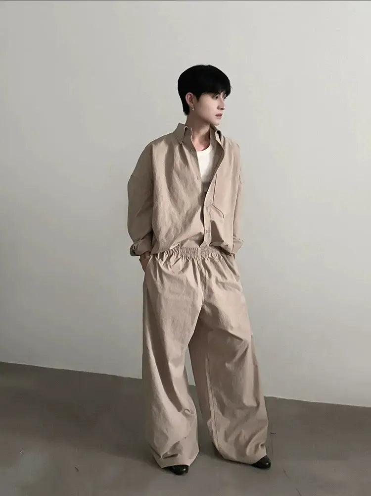 Gen Side Pockets Gartered Track Pants-korean-fashion-Pants-Gen's Closet-OH Garments