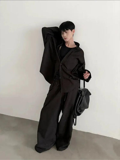 Gen Side Pockets Gartered Track Pants-korean-fashion-Pants-Gen's Closet-OH Garments
