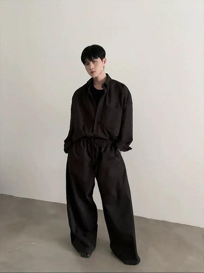 Gen Side Pockets Gartered Track Pants-korean-fashion-Pants-Gen's Closet-OH Garments