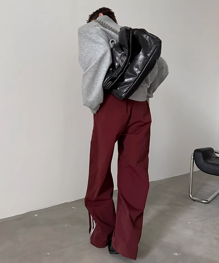 Gen Side Zip Striped Track Pants