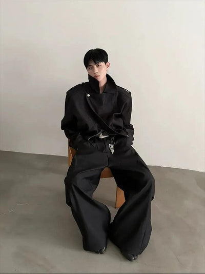 Gen Snap Button Lapel Jacket-korean-fashion-Jacket-Gen's Closet-OH Garments