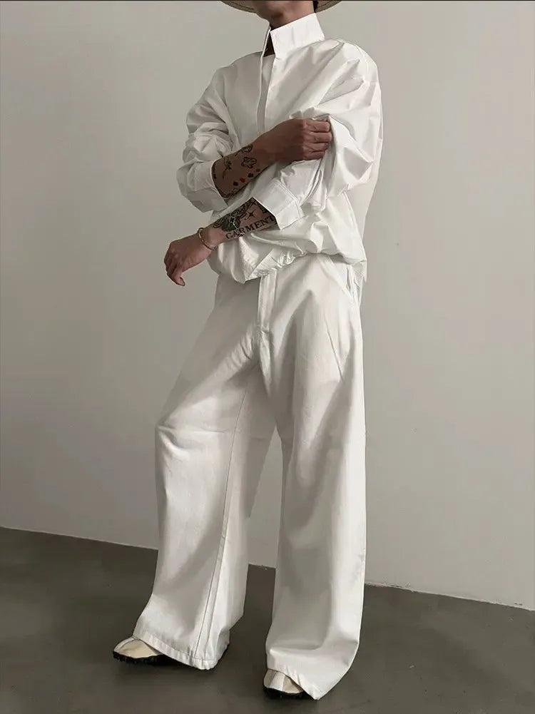 Gen Solid Color Versatile Jeans-korean-fashion-Jeans-Gen's Closet-OH Garments