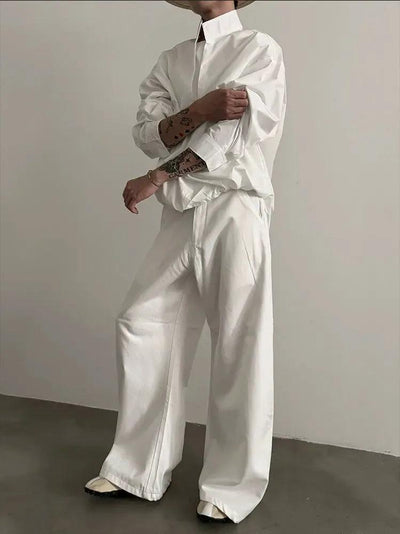 Gen Solid Color Versatile Jeans-korean-fashion-Jeans-Gen's Closet-OH Garments