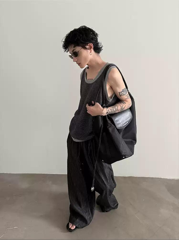 Gen Striped Comfty Tank Top-korean-fashion-Tank Top-Gen's Closet-OH Garments