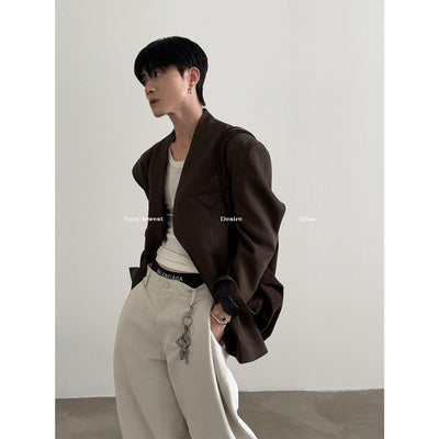 Gen Structured Collarless Blazer-korean-fashion-Blazer-Gen's Closet-OH Garments