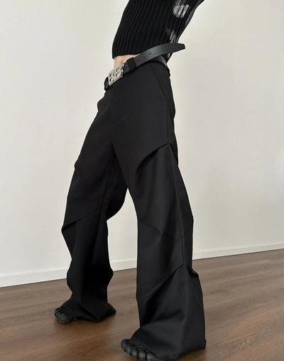 Gen Structured Line Flare Pants-korean-fashion-Pants-Gen's Closet-OH Garments