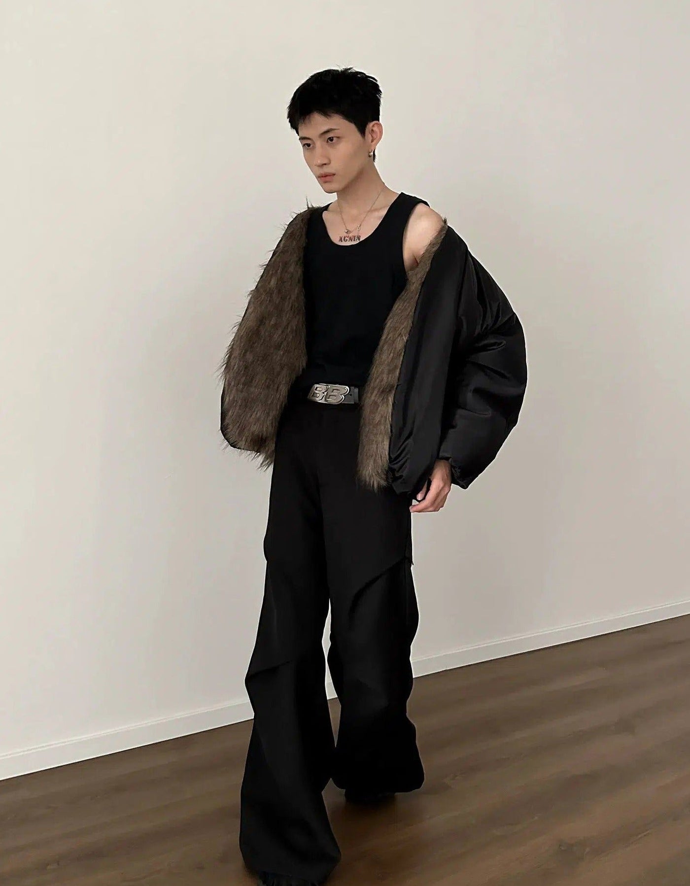 Gen Structured Line Flare Pants-korean-fashion-Pants-Gen's Closet-OH Garments