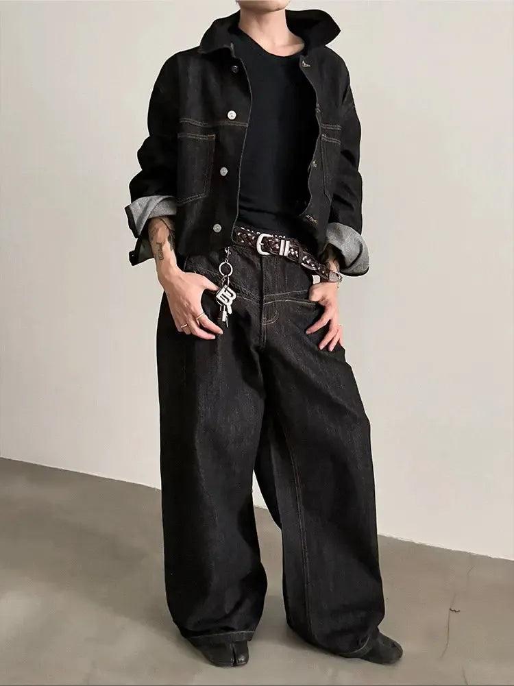 Gen Structured Wide Leg Jeans-korean-fashion-Jeans-Gen's Closet-OH Garments