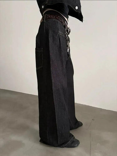 Gen Structured Wide Leg Jeans-korean-fashion-Jeans-Gen's Closet-OH Garments