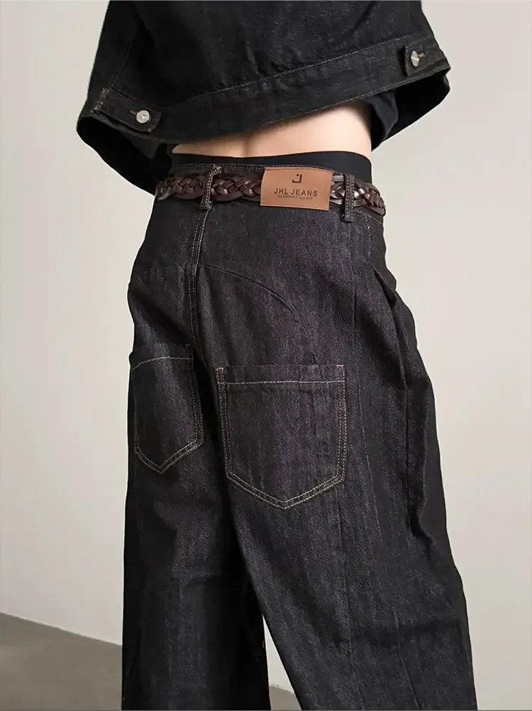 Gen Structured Wide Leg Jeans-korean-fashion-Jeans-Gen's Closet-OH Garments