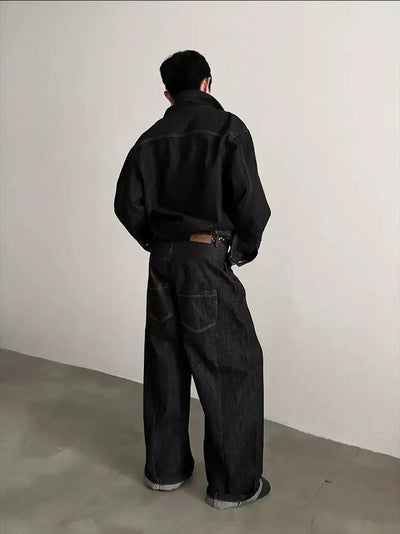 Gen Vintage Breast Pocket Denim Jacket-korean-fashion-Jacket-Gen's Closet-OH Garments
