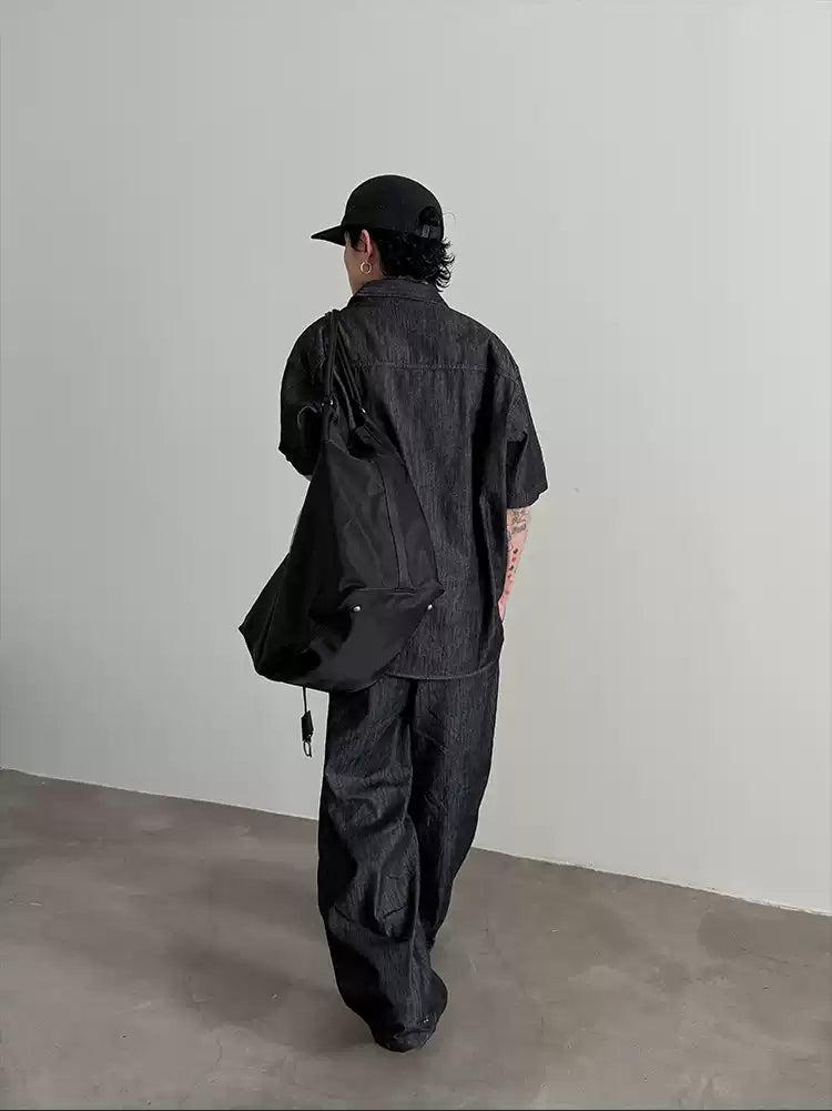 Gen Washed Loose Denim Shirt-korean-fashion-Shirt-Gen's Closet-OH Garments