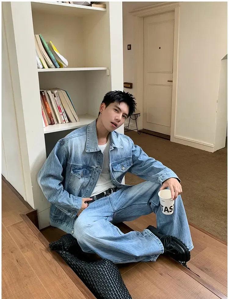 Holo Buttoned Versatile Denim Jacket-korean-fashion-Jacket-Holo's Closet-OH Garments
