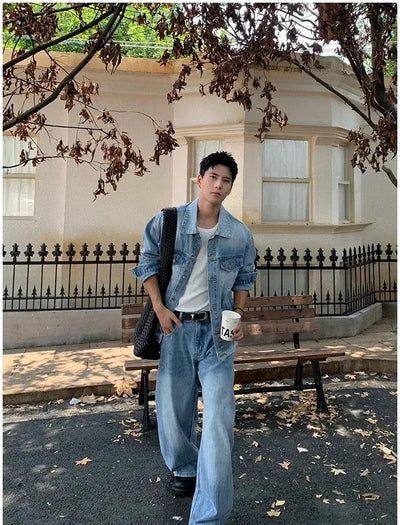 Holo Buttoned Versatile Denim Jacket-korean-fashion-Jacket-Holo's Closet-OH Garments