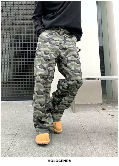 Holo Camouflage Wide Leg Cargo Pants-korean-fashion-Pants-Holo's Closet-OH Garments