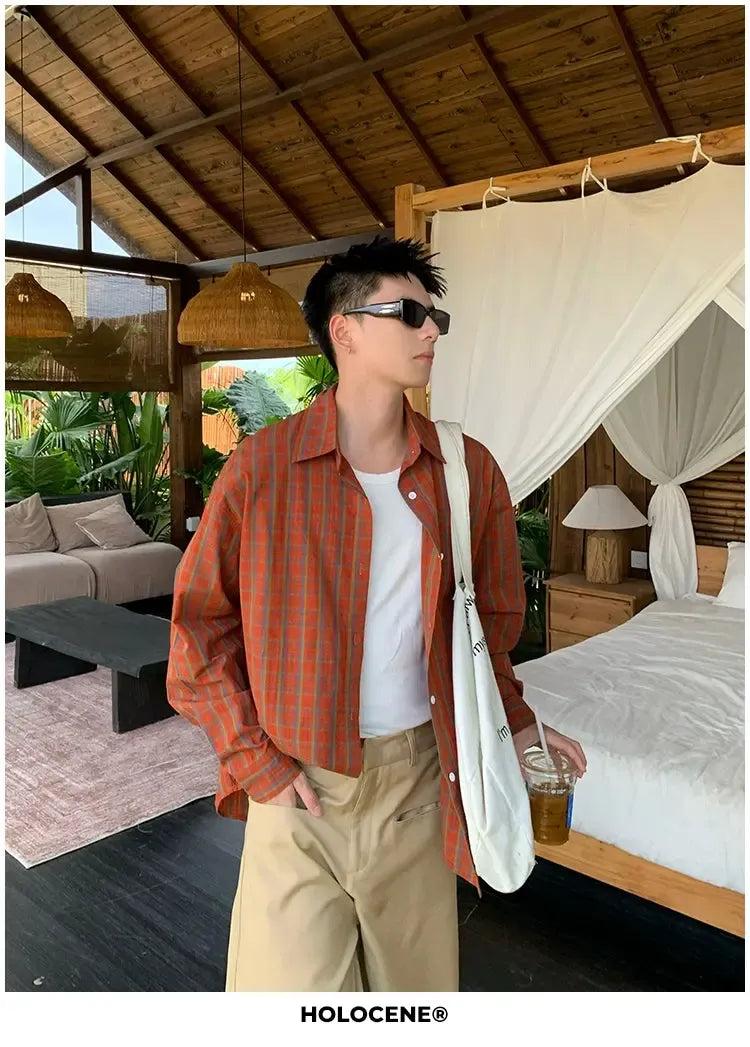 Holo Classic Checkered Shirt-korean-fashion-Shirt-Holo's Closet-OH Garments