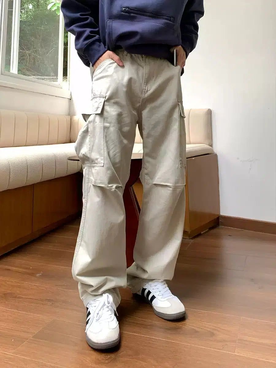 Holo Classic Straight Cargo Pants-korean-fashion-Pants-Holo's Closet-OH Garments