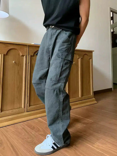 Holo Classic Straight Cargo Pants-korean-fashion-Pants-Holo's Closet-OH Garments