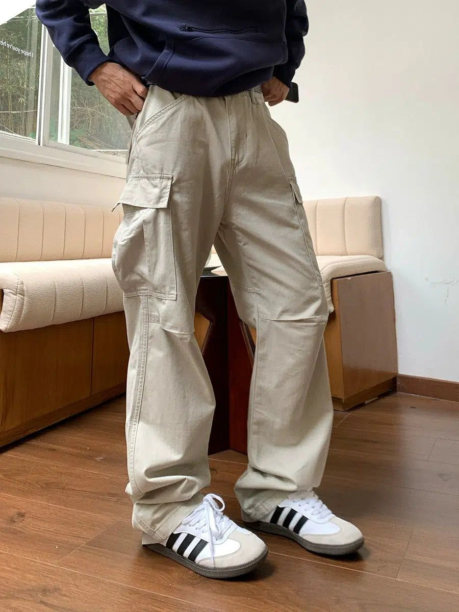 Holo Classic Straight Cargo Pants-korean-fashion-Pants-Holo's Closet-OH Garments