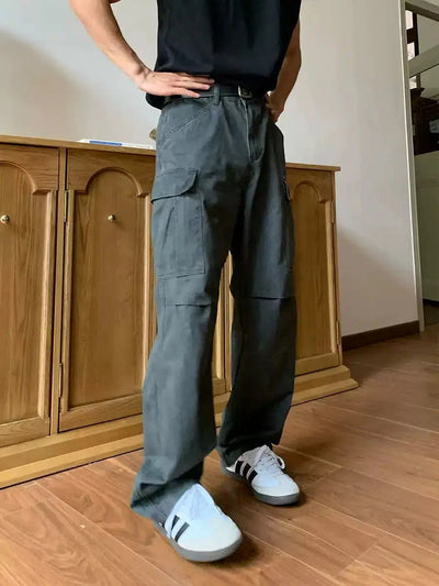 Holo Classic Straight Cargo Pants-korean-fashion-Pants-Holo's Closet-OH Garments