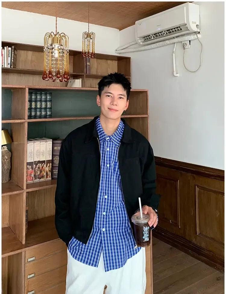 Holo Clean Fit Zipped Jacket-korean-fashion-Jacket-Holo's Closet-OH Garments
