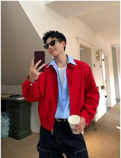 Holo Clean Fit Zipped Jacket-korean-fashion-Jacket-Holo's Closet-OH Garments