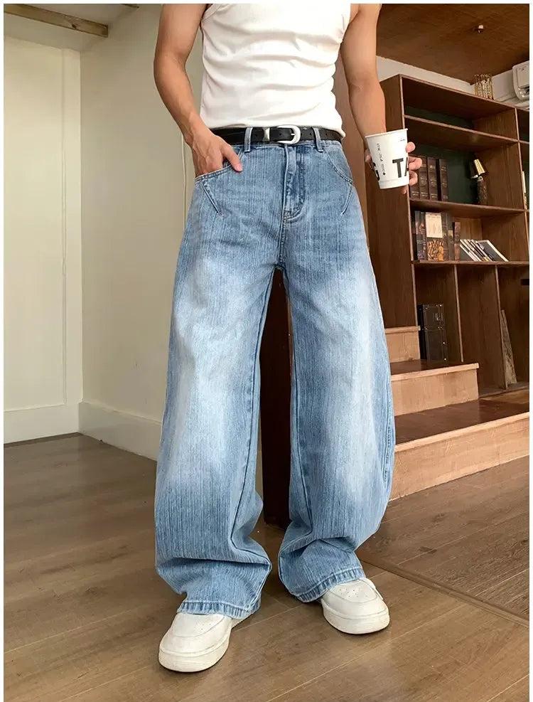 Holo Fade Highlight Wide Jeans-korean-fashion-Jeans-Holo's Closet-OH Garments