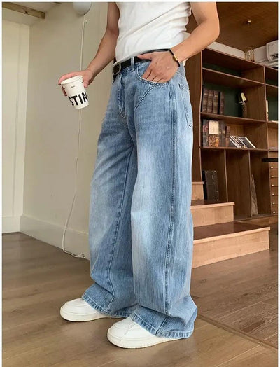 Holo Fade Highlight Wide Jeans-korean-fashion-Jeans-Holo's Closet-OH Garments