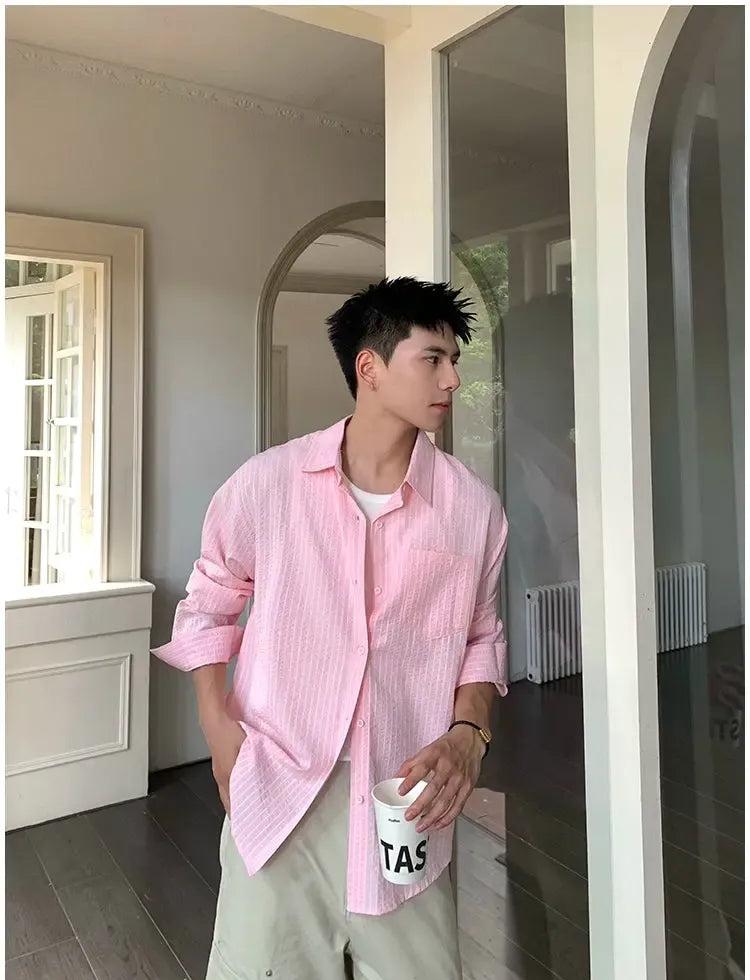 Holo Front Pocket Neat Shirt-korean-fashion-Shirt-Holo's Closet-OH Garments