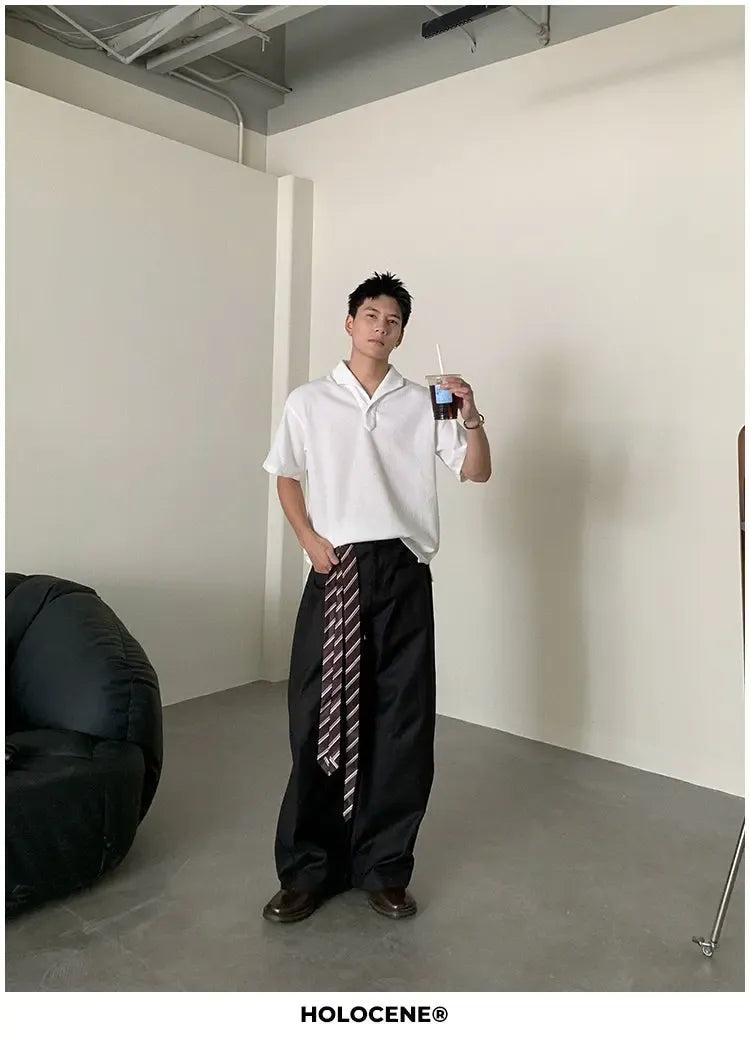 Holo Front Pocket Wide Scimitar Pants-korean-fashion-Pants-Holo's Closet-OH Garments