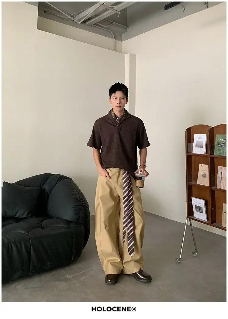 Holo Front Pocket Wide Scimitar Pants-korean-fashion-Pants-Holo's Closet-OH Garments