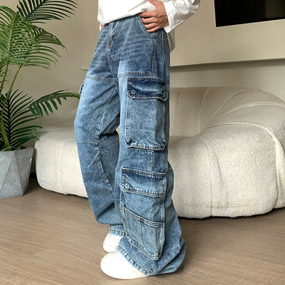 Holo Heavy Wash High Waist Jeans-korean-fashion-Jeans-Holo's Closet-OH Garments