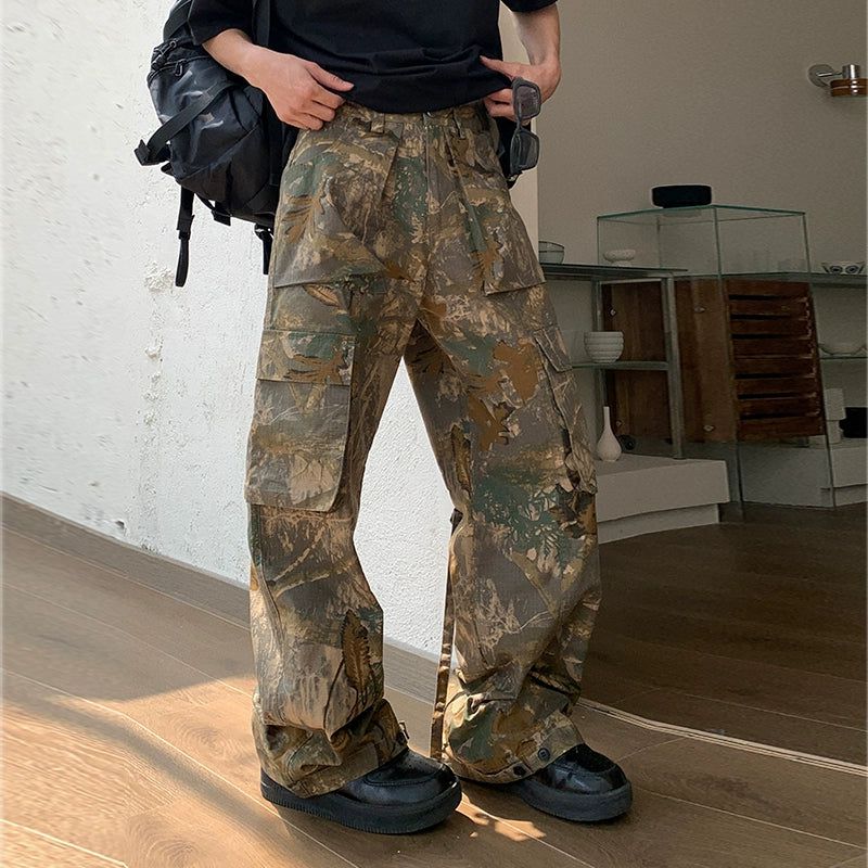 Holo Multi Flap Camouflage Pants-korean-fashion-Pants-Holo's Closet-OH Garments