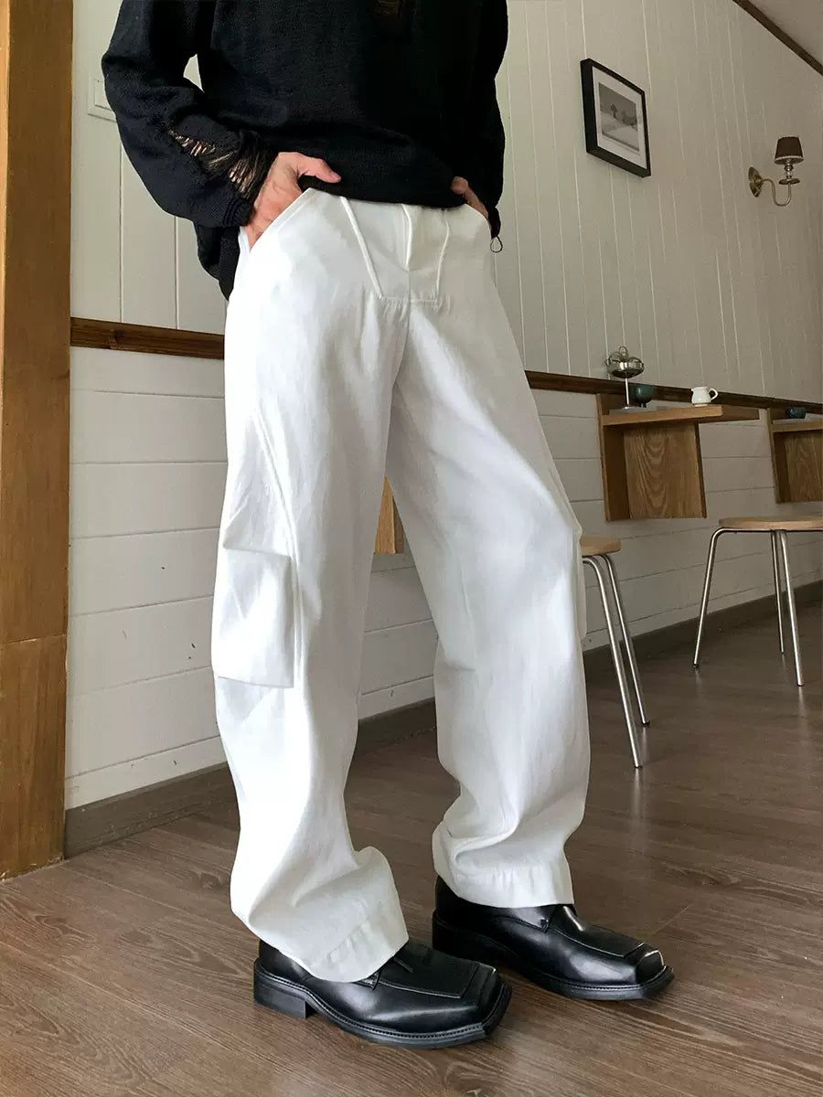 Holo Pleated Arc Bootcut Pants-korean-fashion-Pants-Holo's Closet-OH Garments