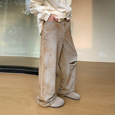 Holo Ripped Fade Sweatpants-korean-fashion-Pants-Holo's Closet-OH Garments