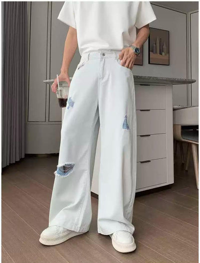 Holo Ripped Wide Leg Jeans-korean-fashion-Jeans-Holo's Closet-OH Garments