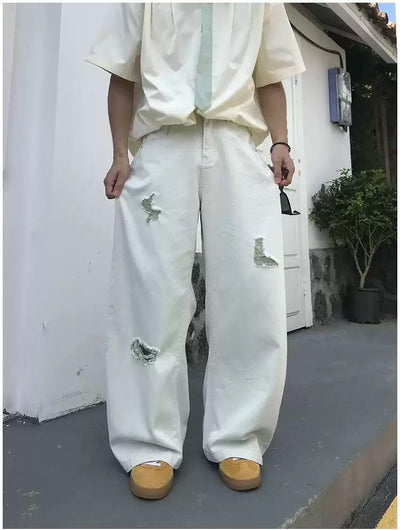 Holo Ripped Wide Leg Jeans-korean-fashion-Jeans-Holo's Closet-OH Garments