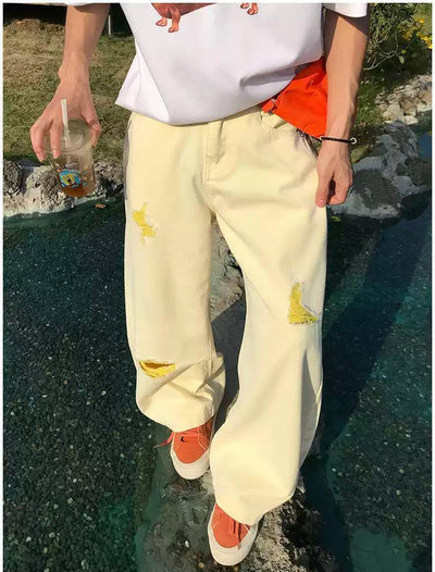 Holo Ripped Wide Leg Jeans-korean-fashion-Jeans-Holo's Closet-OH Garments